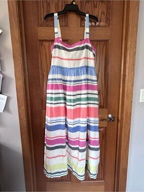 GAP Pink, Blue & Green Striped Sundress